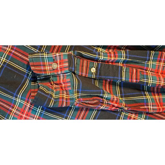 Polo Ralph Lauren Slim Fit Size Large Christmas Shirt Plaid Button Up - Picture 5 of 5